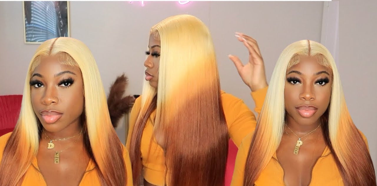 Ombré honey brown