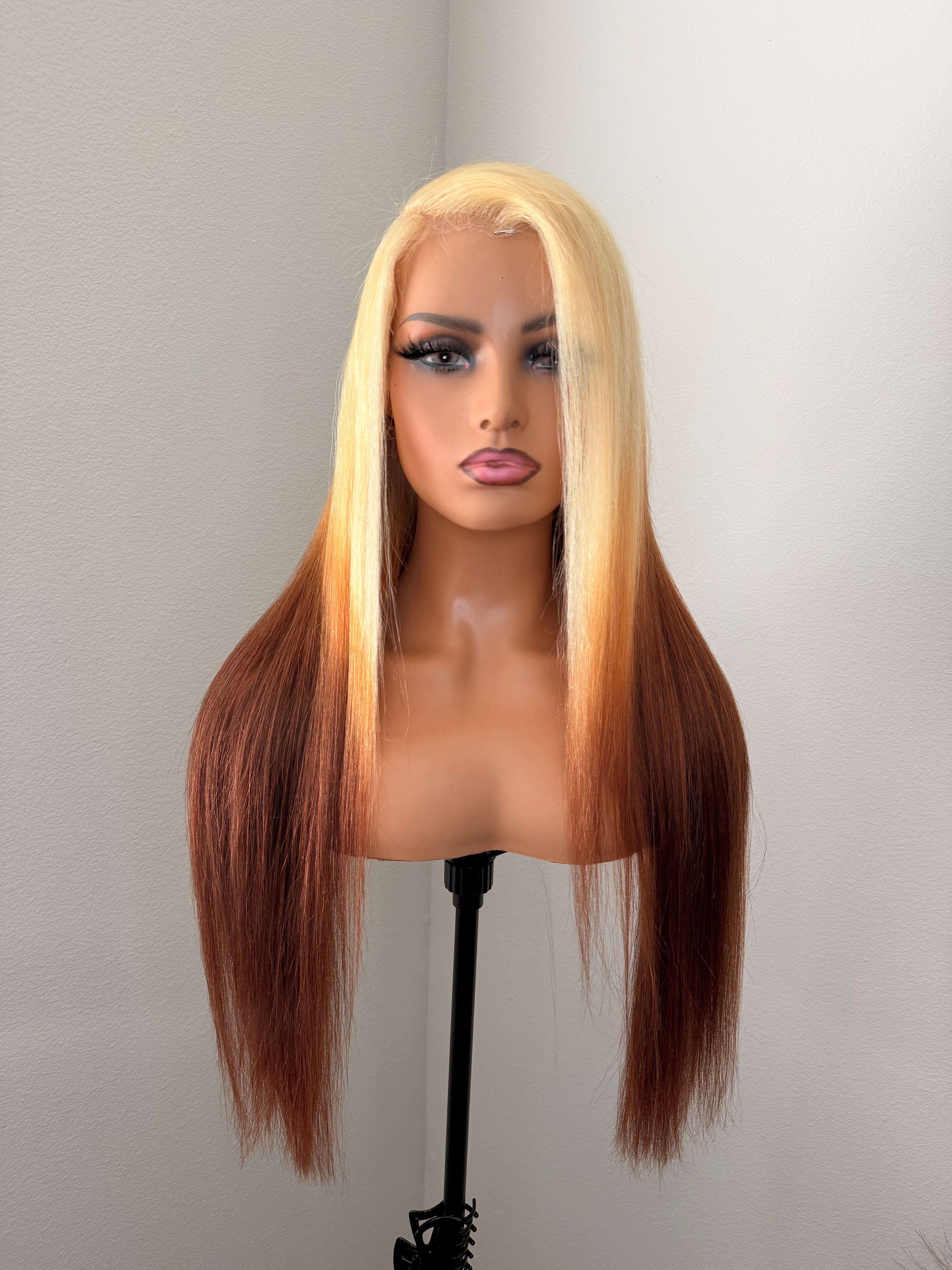Ombré honey brown