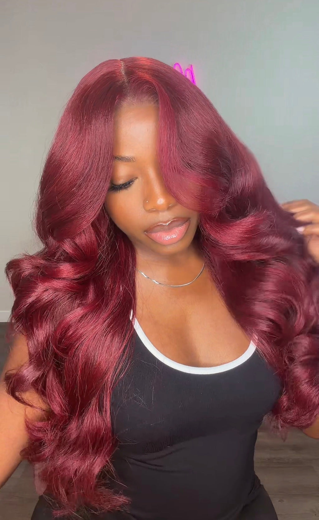 Burgundy Wave