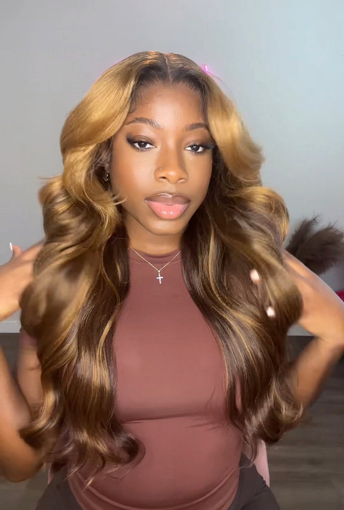 Caramel fudge Wavy